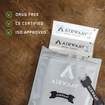 AIRWAAV Nasal Strips Packung 30 Size S M Drug Free CE Certified ISO Approved