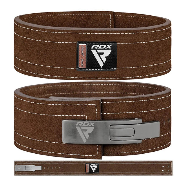 RDX 4L Leder Powerlifting Belt Brown-10mm