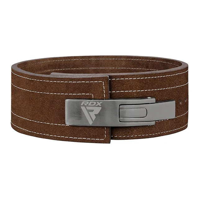 RDX 4L Leder Powerlifting Belt Brown-10mm Schnellverschluss