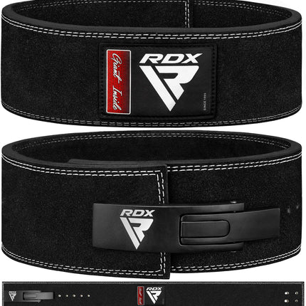 RDX 4L Leder Powerlifting Belt Black 10mm