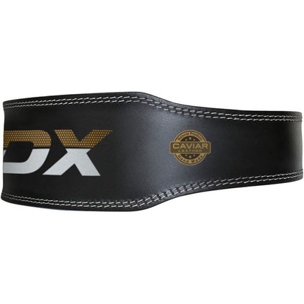 RDX Gewichthebergürtel Leder 4 Inch Black/Gold