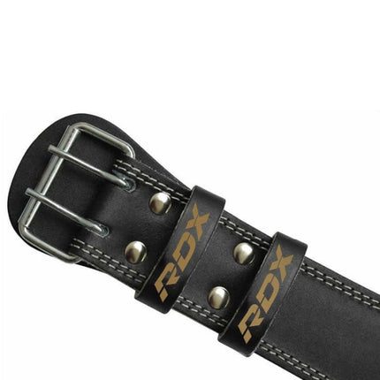 RDX Gewichthebergürtel Leder 4 Inch Black/Gold