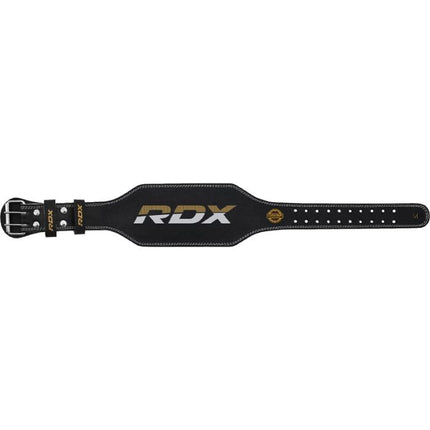 RDX Gewichthebergürtel Leder 4 Inch Black/Gold