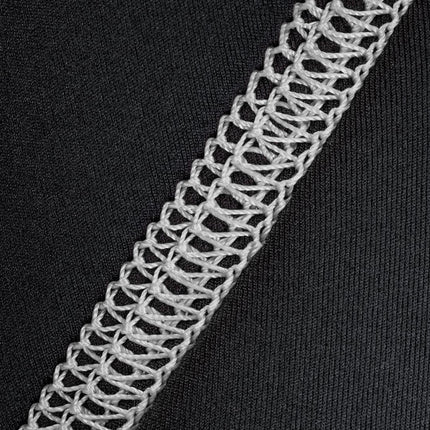 SBD Knee Sleeves Kniestulpen Momentum Edition schwarz weiss Naht innen Details