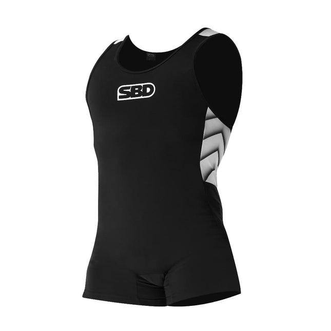 SBD Powerlifting Singlet Men Limitierte Momentum Edituon Schwarz Weiss