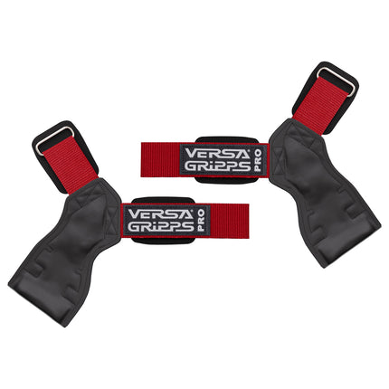 Versa Gripps Royal Red Rot Details Paar Lifting Grips